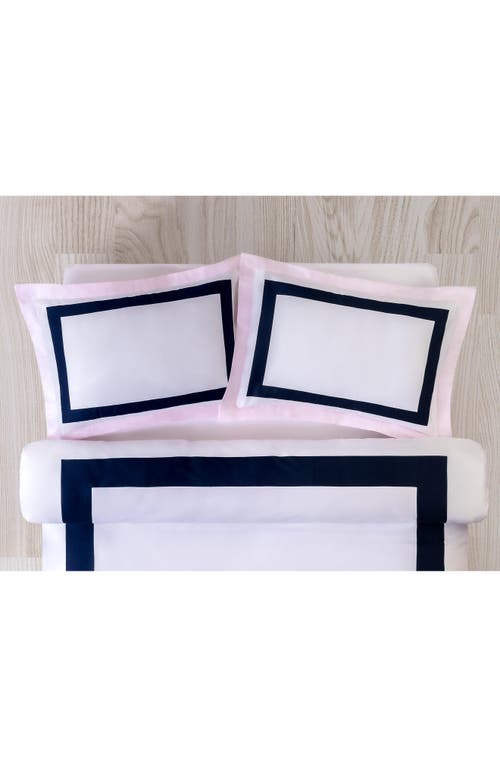 Brooks Brothers Double Border Turkish Cotton Sham Set In Pink