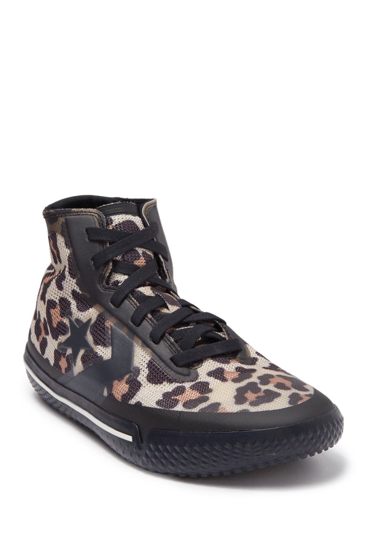 leopard hi top converse