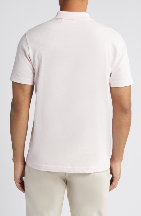Shop Theory Bron D. Cosmos Polo In Pale Pink