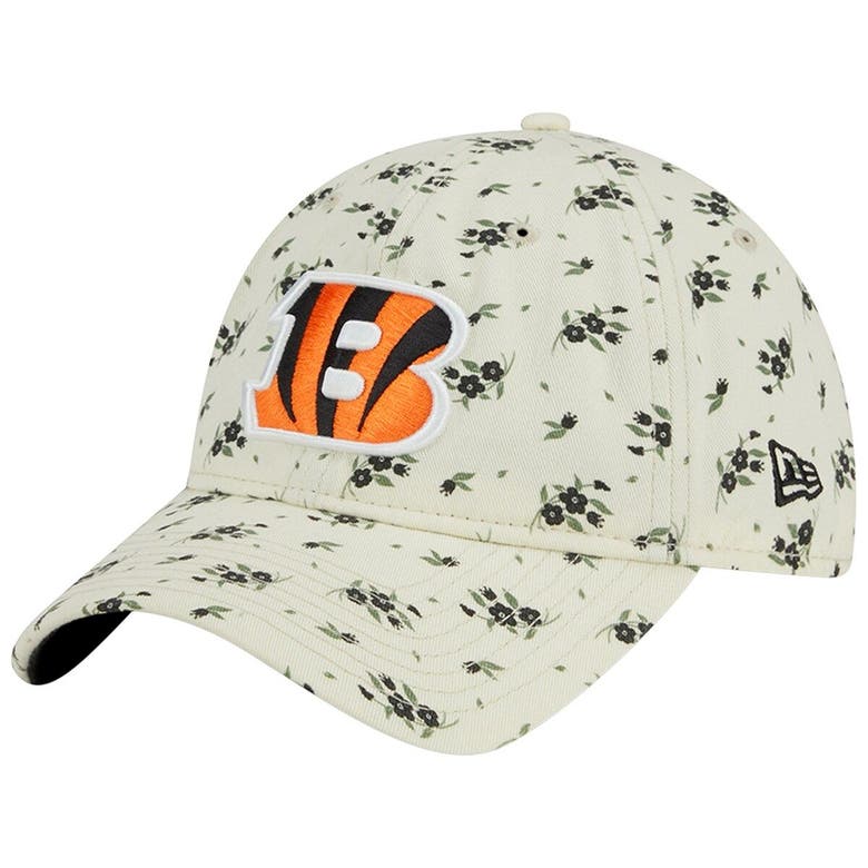 Women's New Era Cream Cincinnati Bengals Bloom 9TWENTY Adjustable Hat