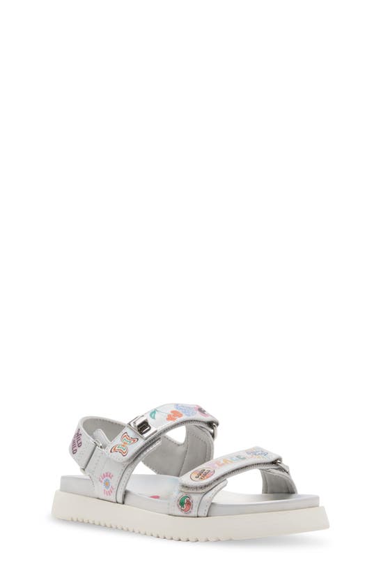 Steve Madden Kids' Mona Sandal In Silver Multi
