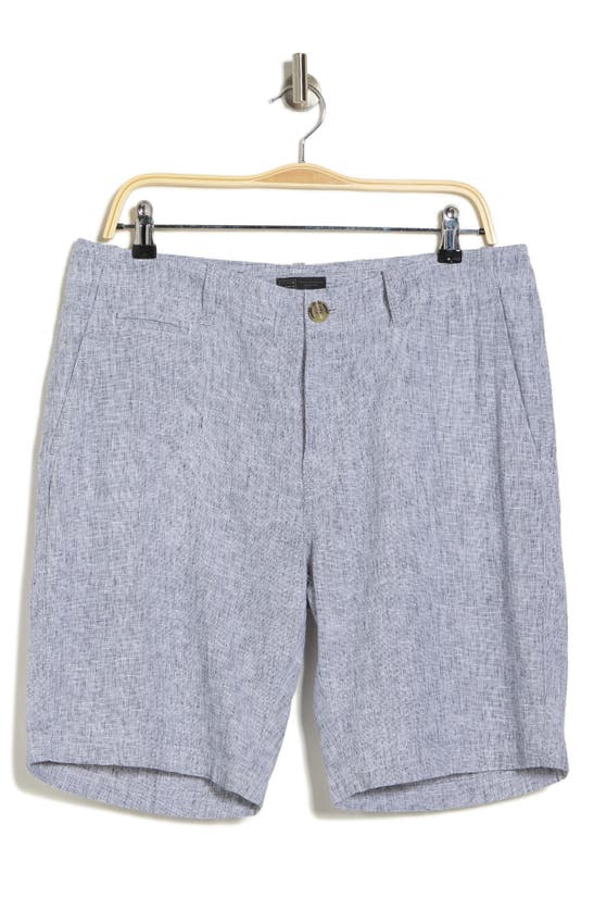 14TH & UNION 14TH & UNION LINEN BLEND TRIM FIT SHORTS