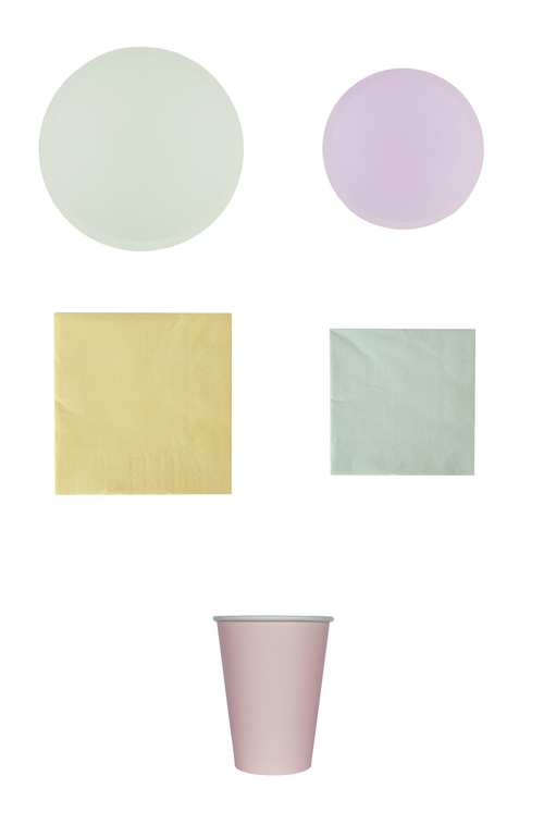 Shop Jollity & Co Pastel Shade Colors Party Packages In Pastel Mixed Colors