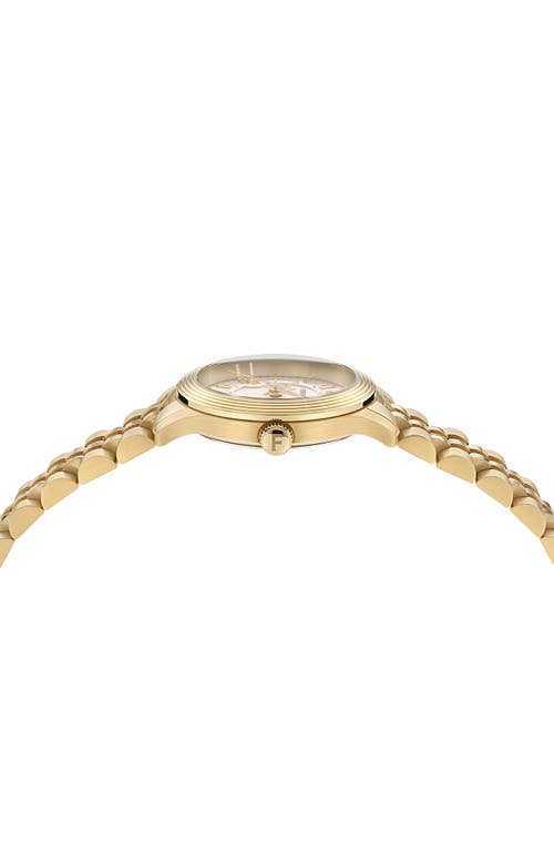 Shop Ferragamo Duo Bracelet Watch, 28mm In Ip Yellow Gold