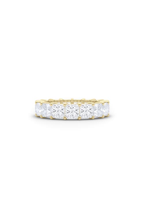 Shop Hautecarat Radiant Cut Lab Grown Diamond 18k Gold Eternity Band In 18k Yellow Gold