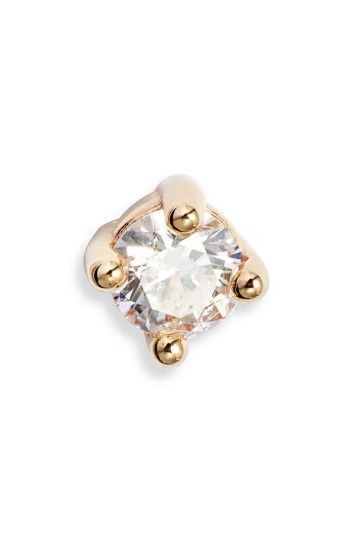Anzie X Mel Soldera Single Diamond Stud Earring In Yellow Gold