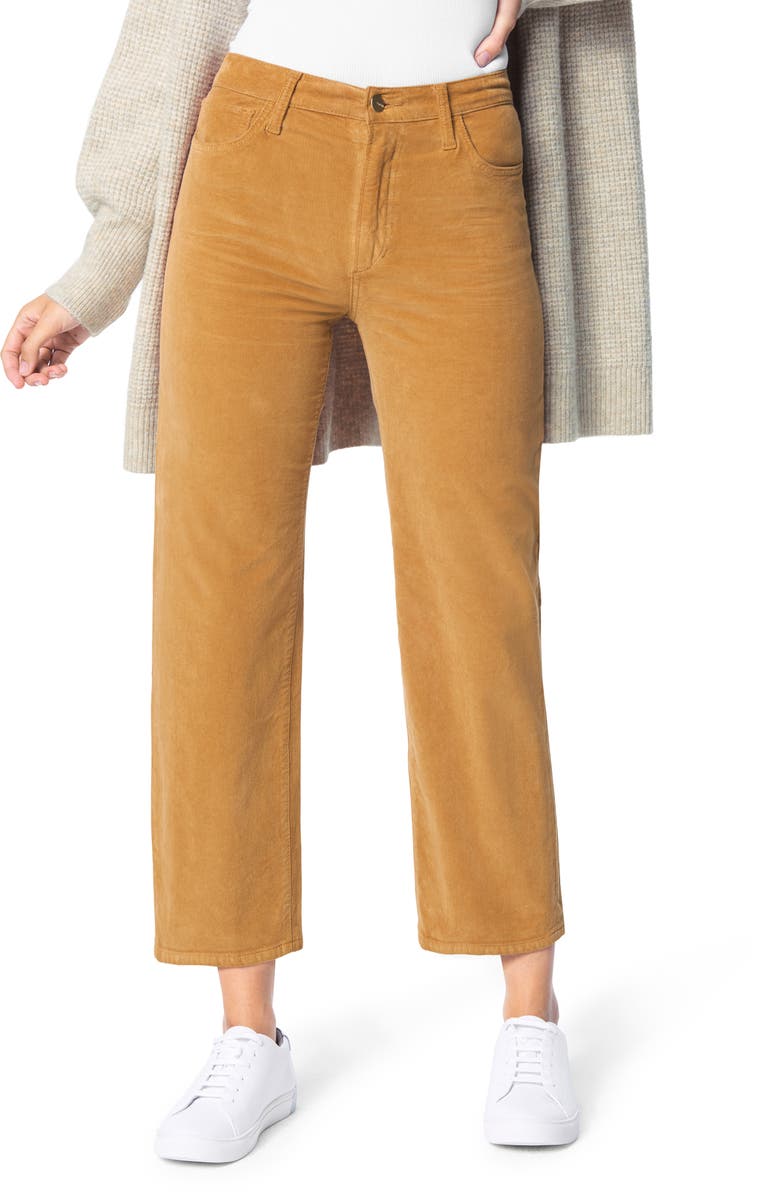 JOE'S The Blake High Waist Crop Wide Leg Corduroy Jeans, Main, color, BUTTERSCOTCH