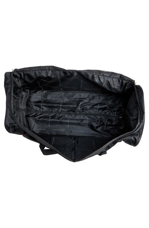 Shop Geoffrey Beene Jumbo 36" Duffle Bag In Black W/red