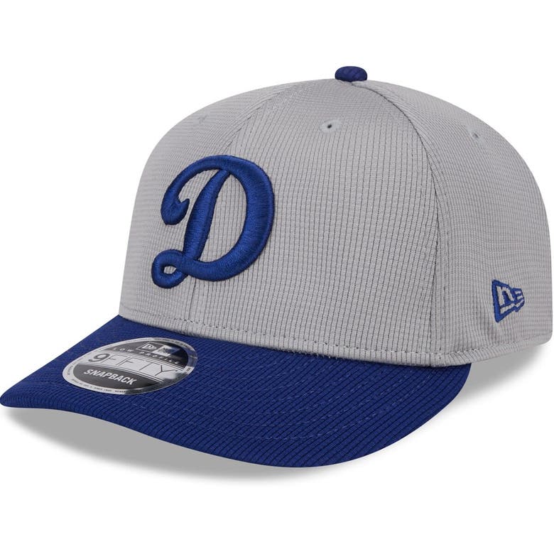 Shop New Era Gray Los Angeles Dodgers 2024 Batting Practice Low Profile 9fifty Snapback Hat