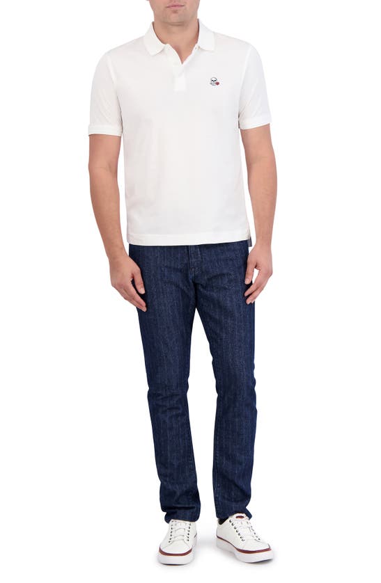 Robert Graham The Player Solid Cotton Jersey Polo In White