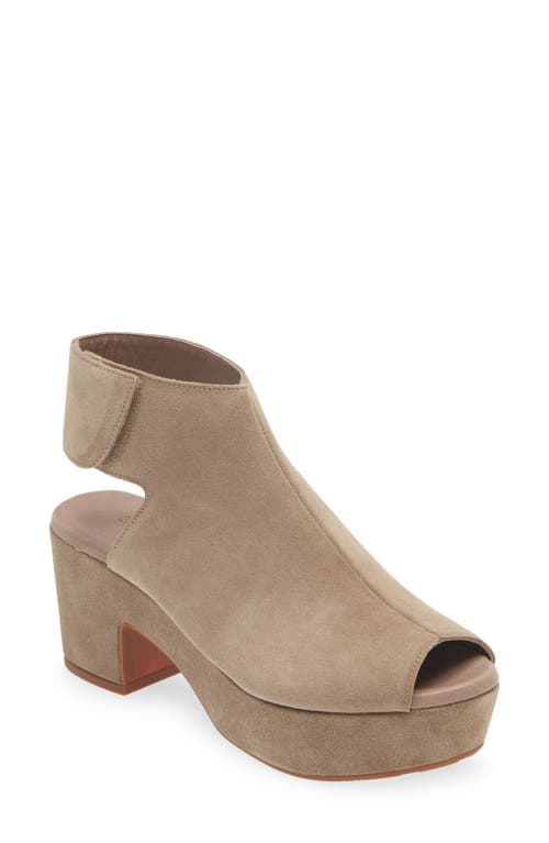 Shop Chocolat Blu Gabby Block Heel Sandal In Taupe Suede