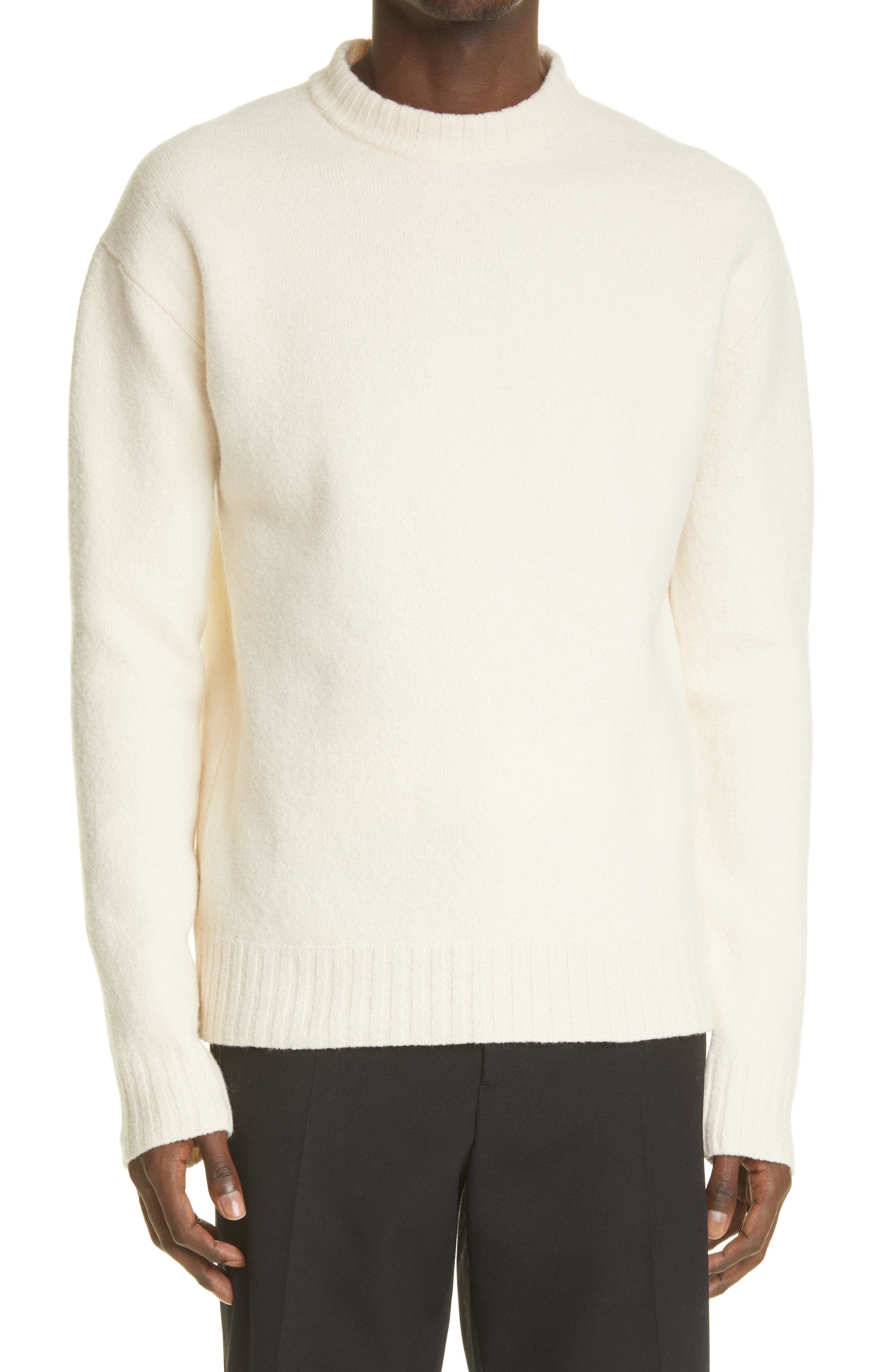 white mens sweater