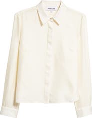 PARTOW Lara Silk Button-Up Top