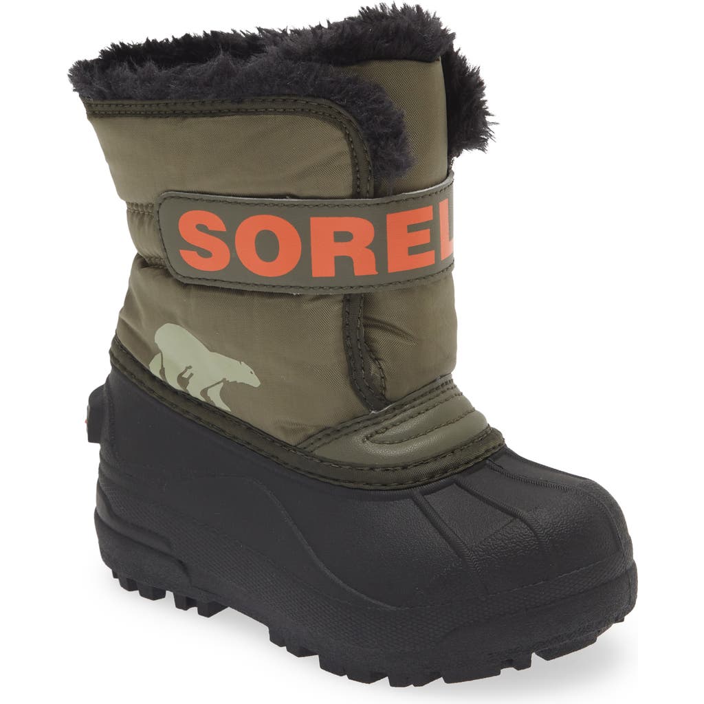 Sorel Snow Commander Insulated Waterproof Boot In Black