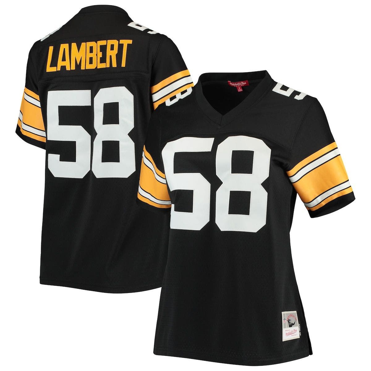 Pittsburgh Steelers Jack Lambert #58 Mitchell & Ness 1975 Authentic  Jersey Large