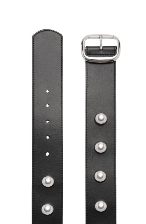 Shop Mango Studded Belt In Black