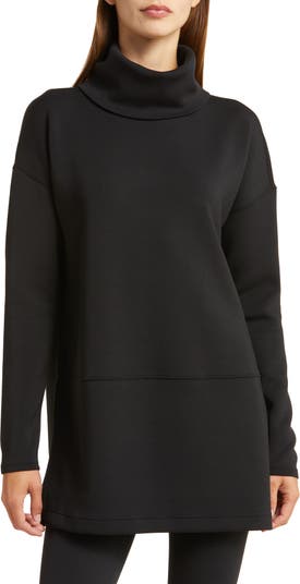 Spanx Air Essentials Dark Green Crewneck Knit Modal Sweater Dress size 2X  
