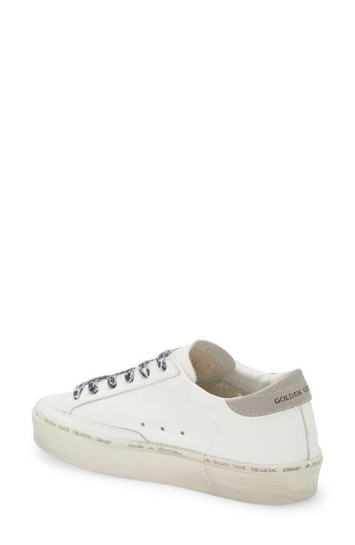 Golden Goose Hi Star Platform Sneaker In White/grey