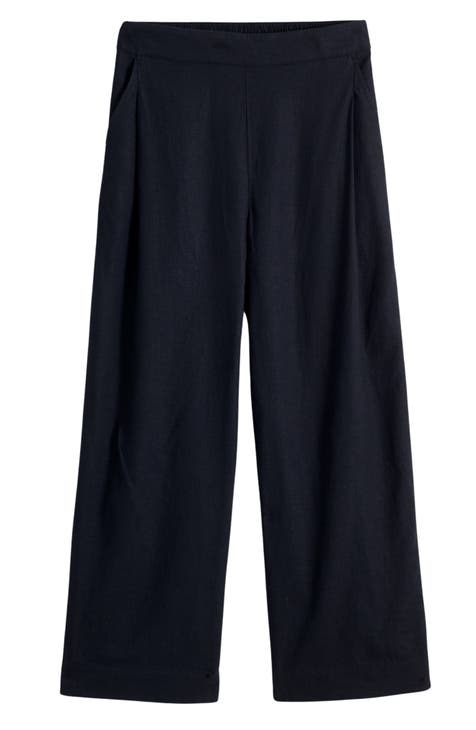 Women's Black Straight-Leg Pants