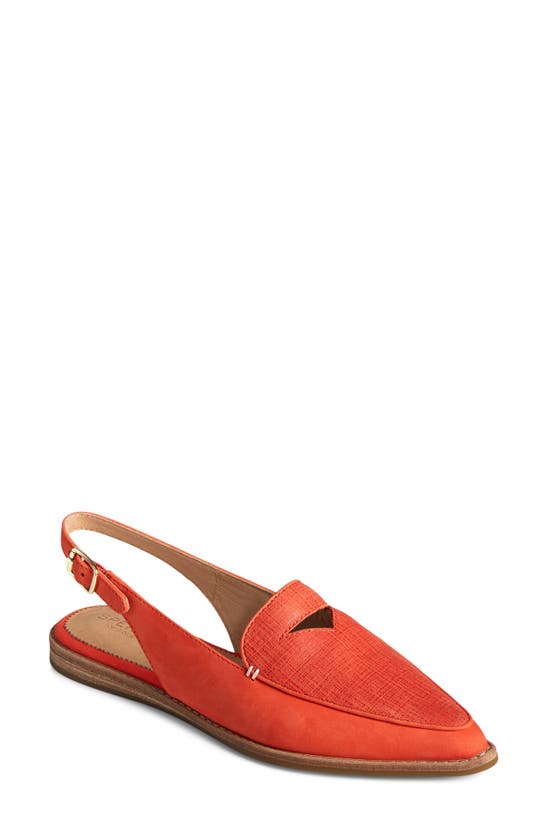 Sperry Saybrook Slingback Flat In Red
