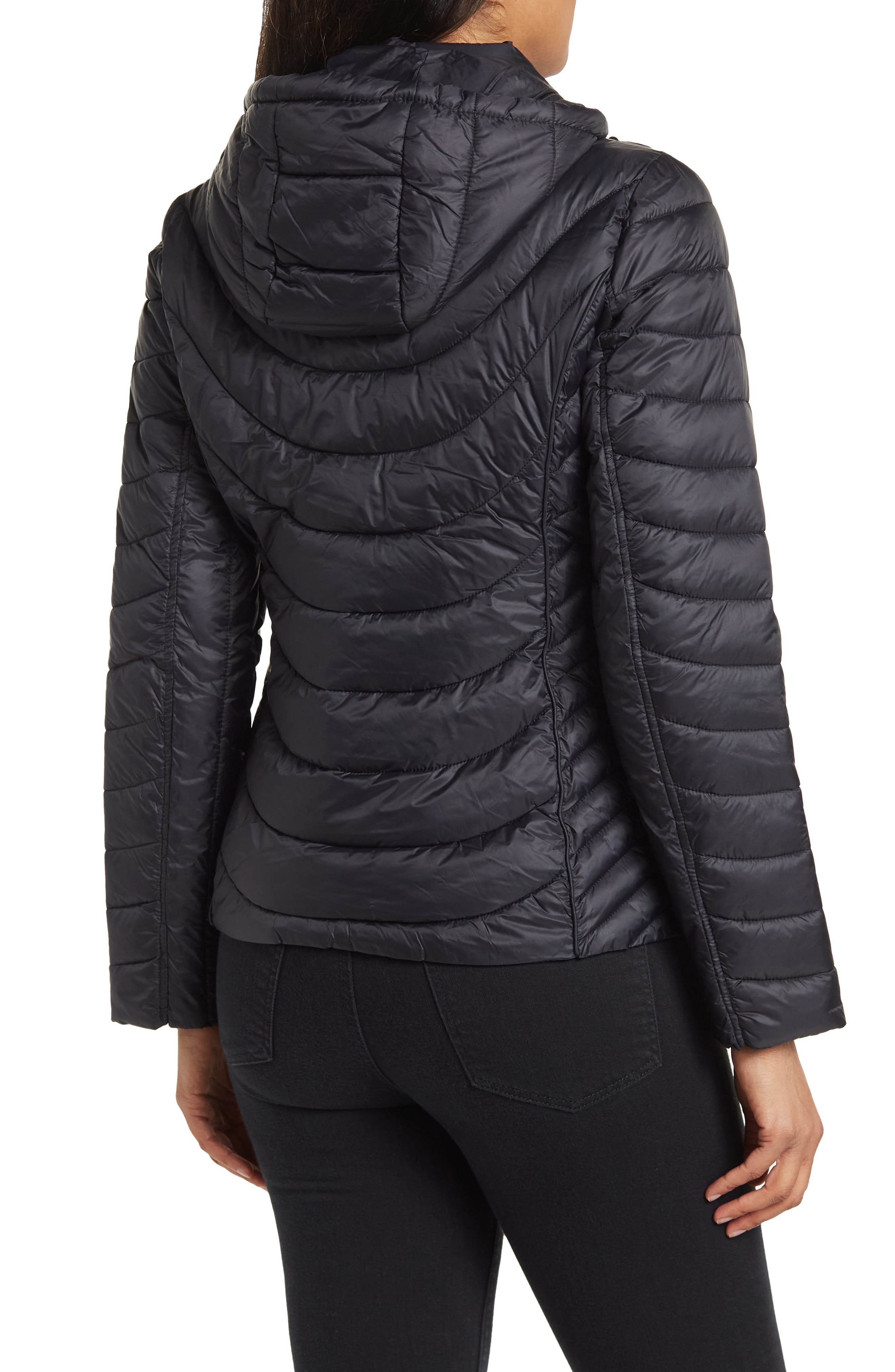Michael Kors Contrast Packable Hooded 