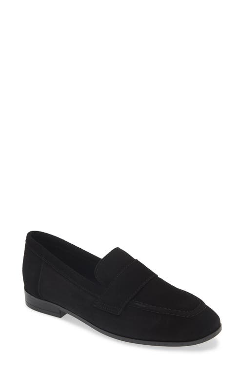 Shop Cordani Ardelle Moc Toe Loafer In Black Suede