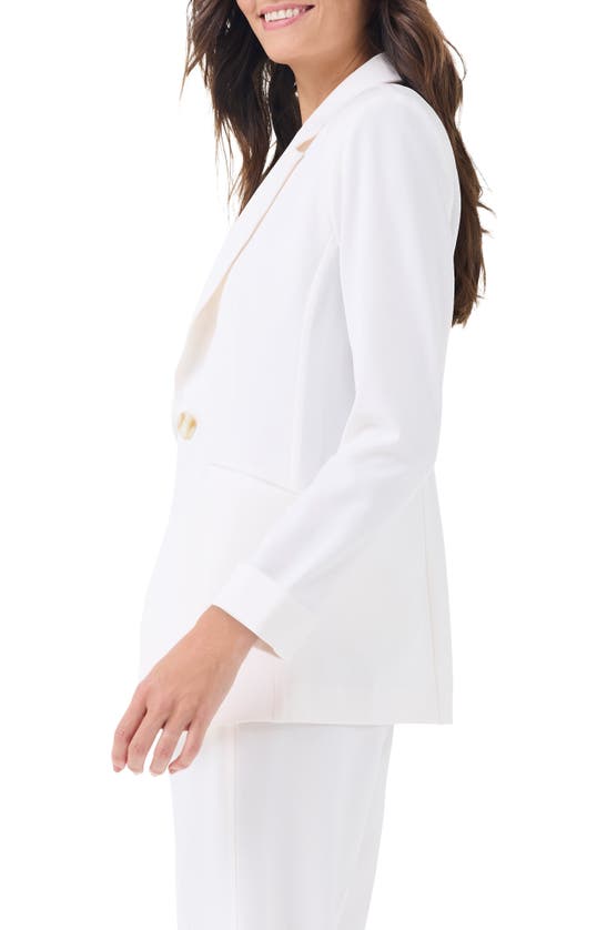 Shop Nic + Zoe Nic+zoe Avenue Cuffed Blazer In Classic Cream