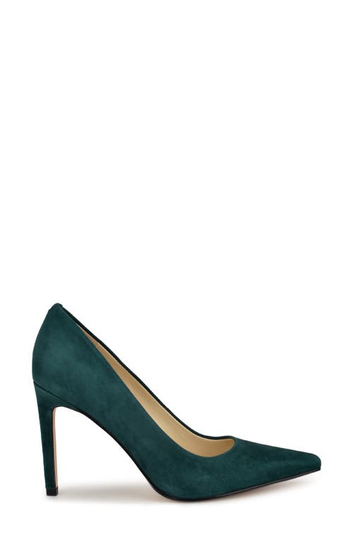 Shop Nine West Oraye Pump In Dark Green