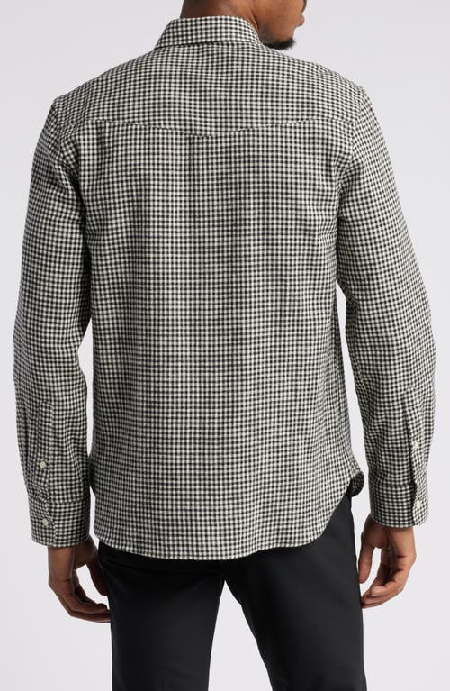 Shop Officine Generale Officine Générale Benoit Check Button-up Shirt In Black/white