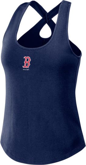 Boston Red Sox WEAR by Erin Andrews Women's Lace-Up Tank Top - White