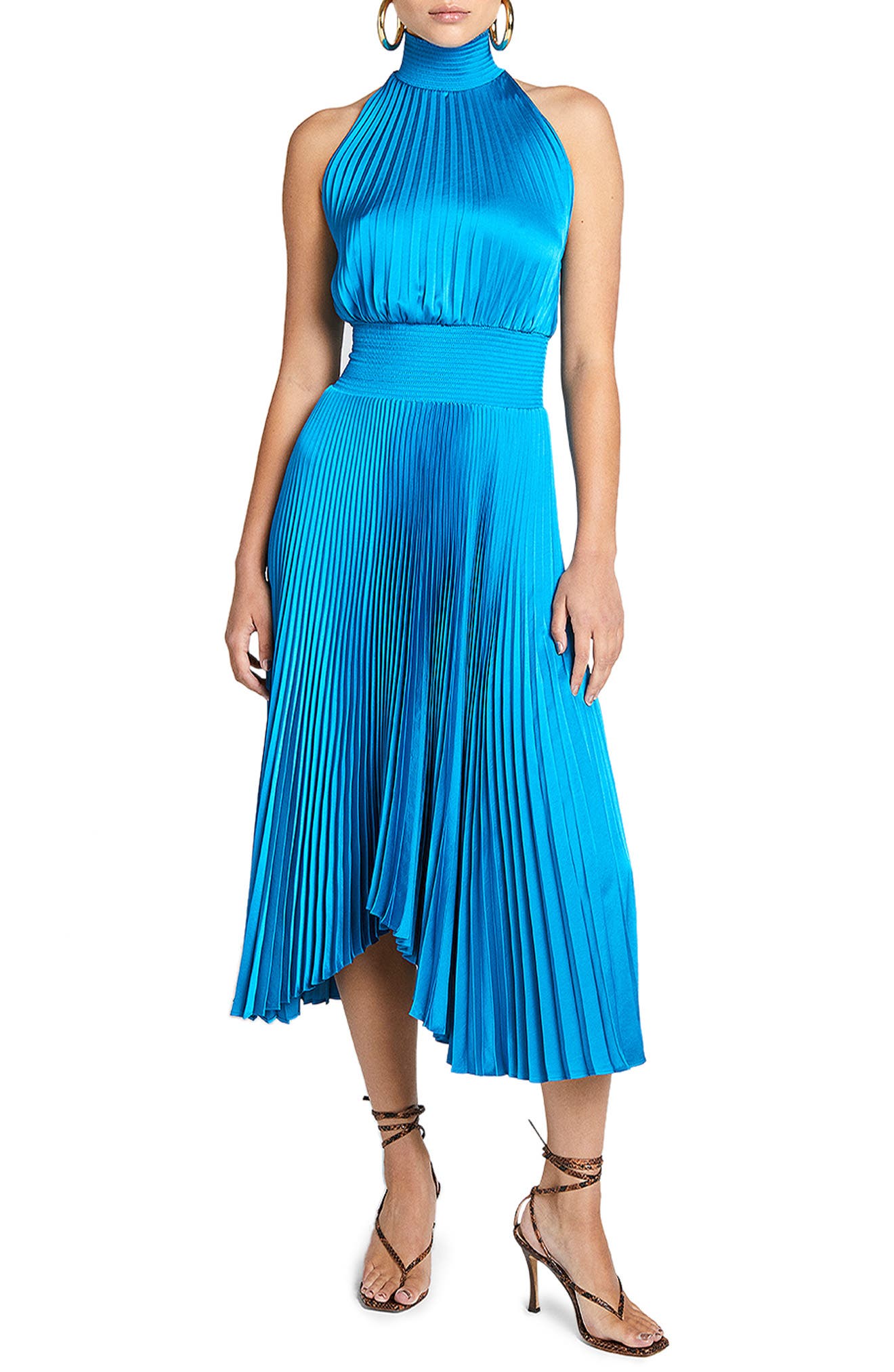 alc renzo pleated dress