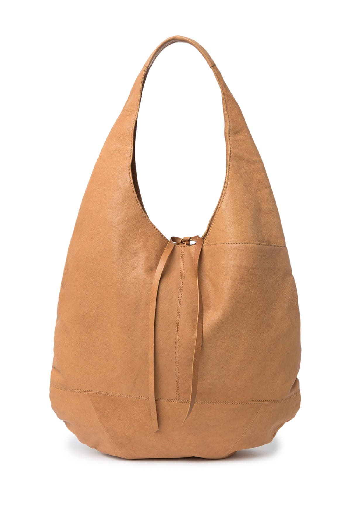 Lucky Brand Mia Leather Hobo Bag In Open Beige4