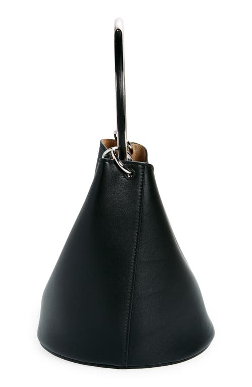 Shop Alaïa Medium Ring Handle Bucket Bag In Noir