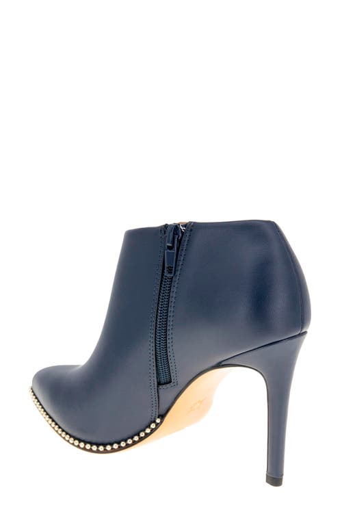 Shop Bcbg Hadix Pointed Toe Bootie In Navy