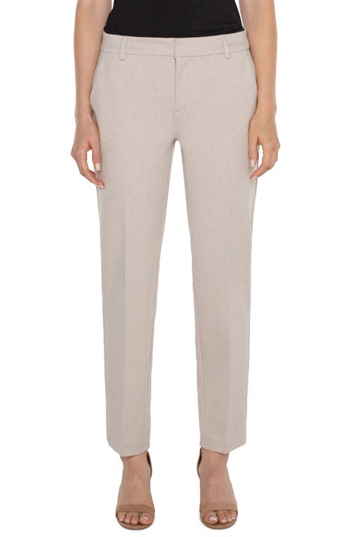 Liverpool Los Angeles Kelsey Slim Knit Twill Trousers In Stone/tan