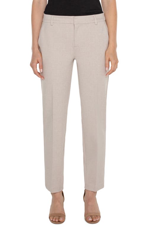 Liverpool Los Angeles Kelsey Slim Knit Twill Pants In Stone/tan