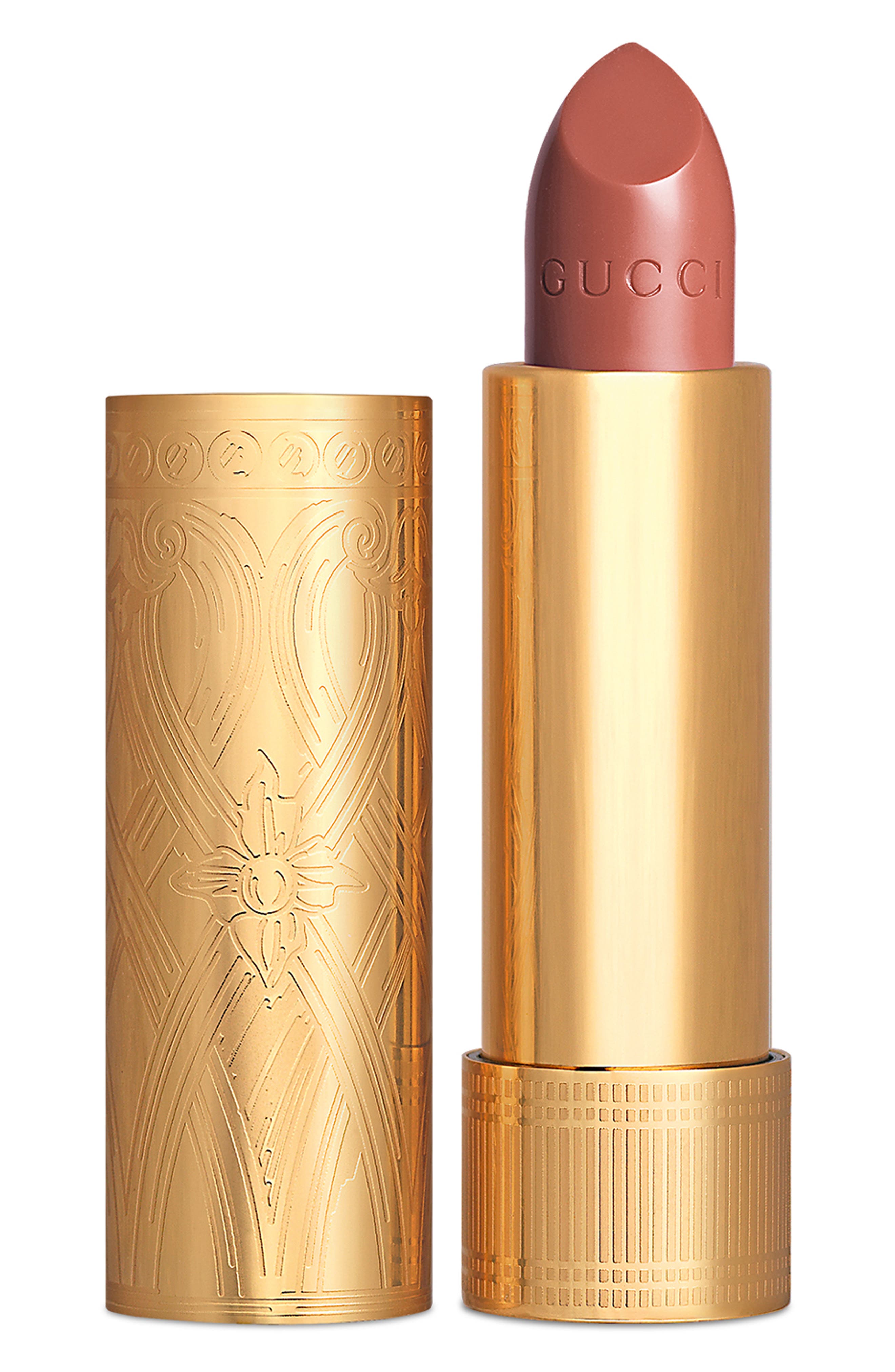 Gucci Rouge a Levres Satin Lipstick in Blaze Of Noon at Nordstrom