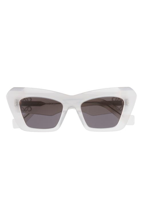 Loewe Anagram 51mm Cat Eye Sunglasses in Milky White at Nordstrom