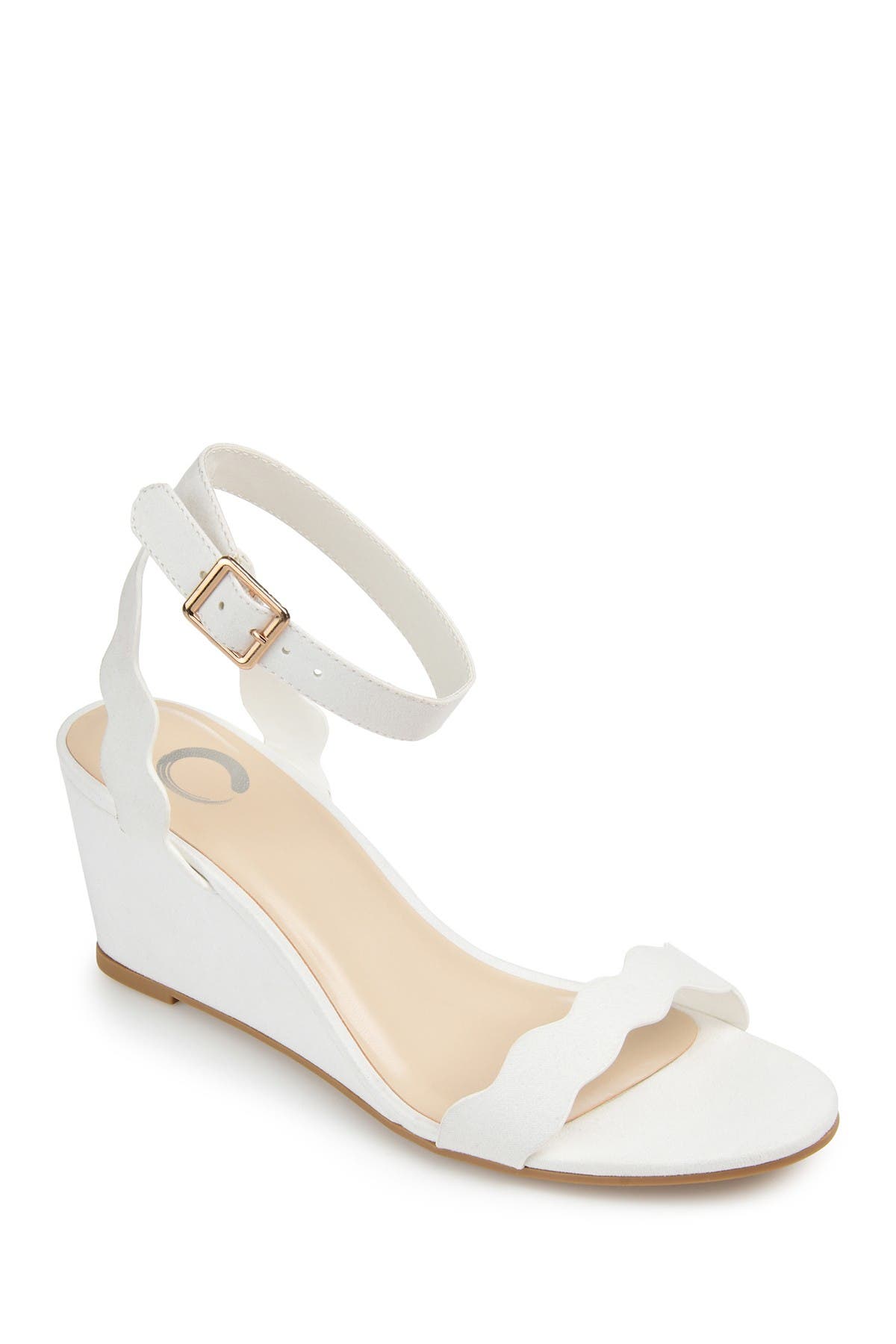 Journee Collection Collection Women's Loucia Wedge In White