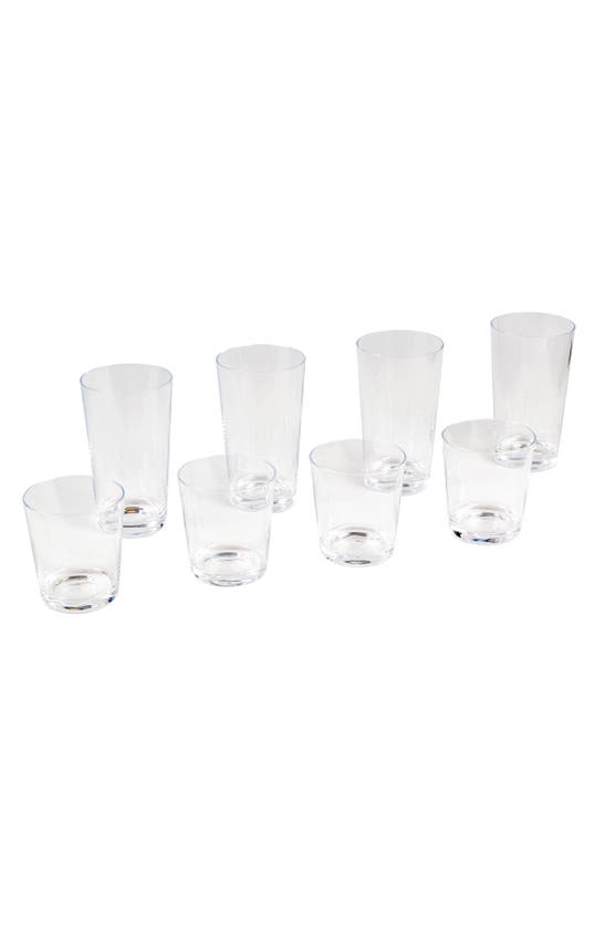 TARHONG TARHONG SIMPLE CLEAR SET OF 8 GLASSES