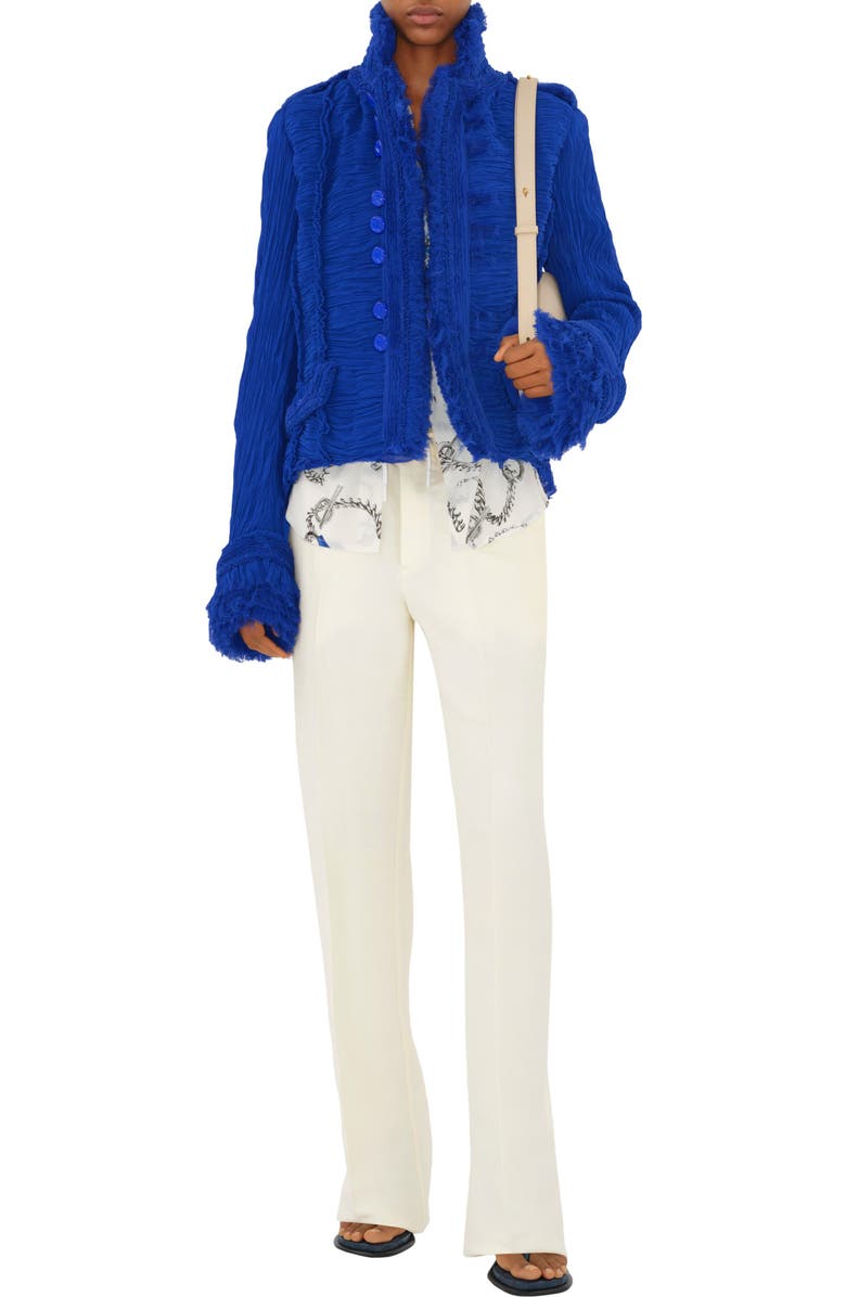 Burberry Snip Leather Crossbody Bag, Alternate, color, Almond