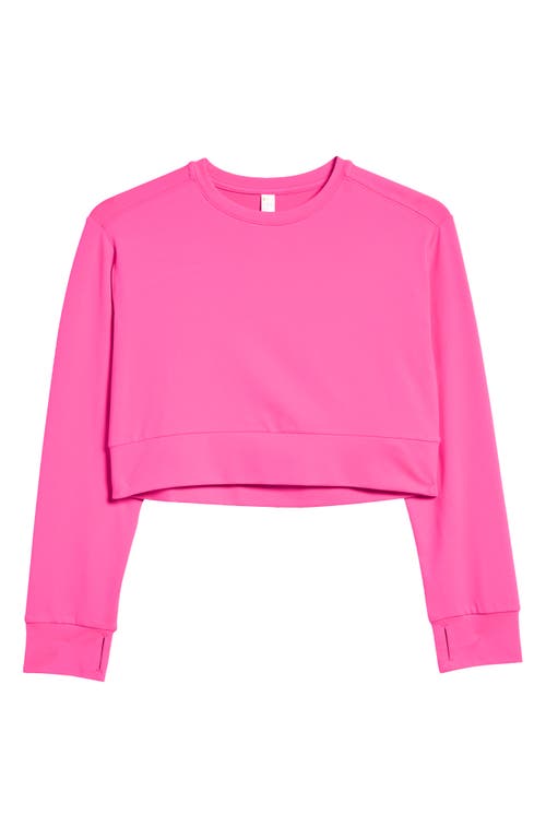 ZELLA GIRL ZELLA GIRL KIDS' ZONE OUT CROP SWEATSHIRT 