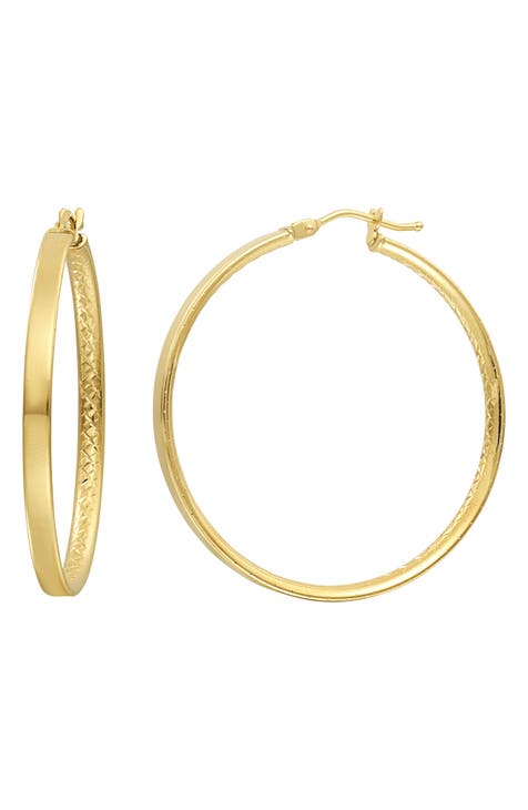 Women's 14k Gold Hoop Earrings | Nordstrom Rack