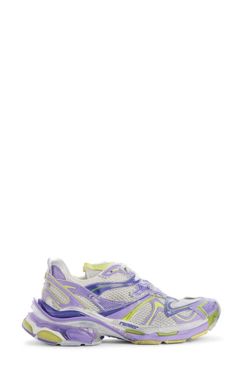 Shop Balenciaga Runner 2 Sneaker In Eggshell/lilac