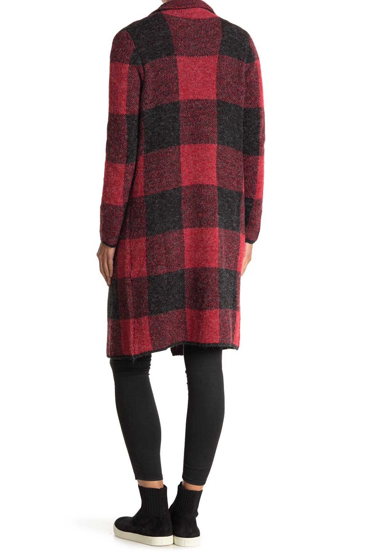 JOSEPH A Drape Collar Print Maxi Cardigan Sweater Coat Nordstrom Rack