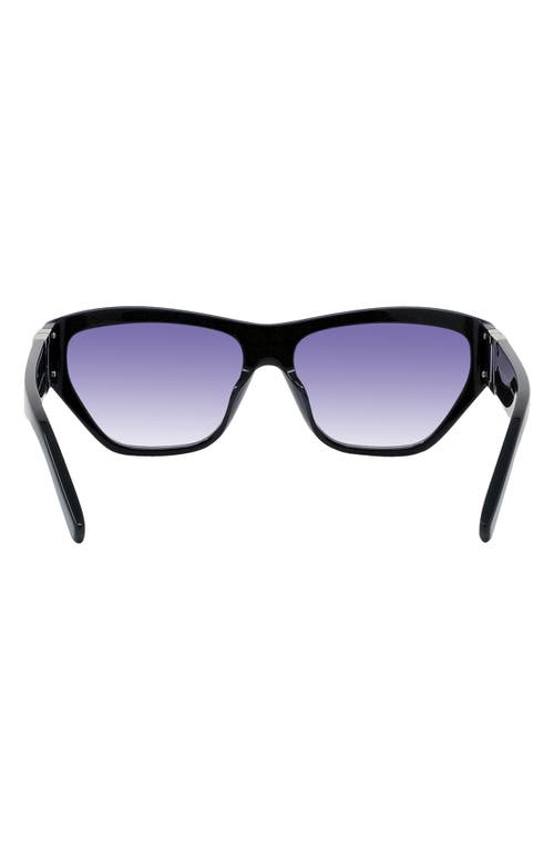 Shop Givenchy 58mm Gradient Cat Eye Sunglasses In Black/other/violet
