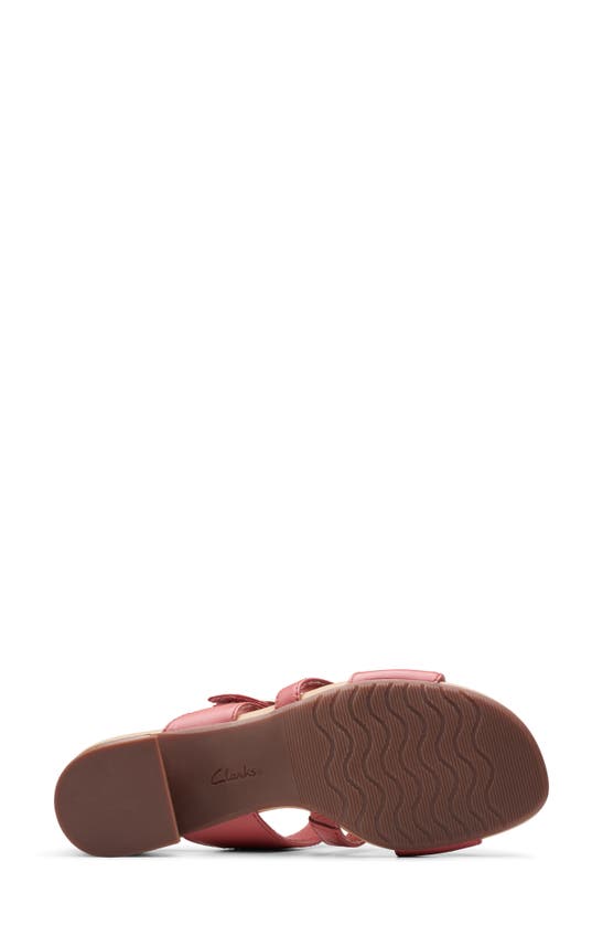 Shop Clarks ® Desirae Palm Sandal In Dusty Rose Lea