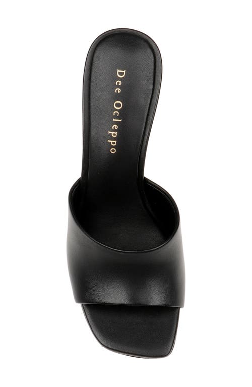 Shop Dee Ocleppo Ibiza Slide Sandal In Black Leather