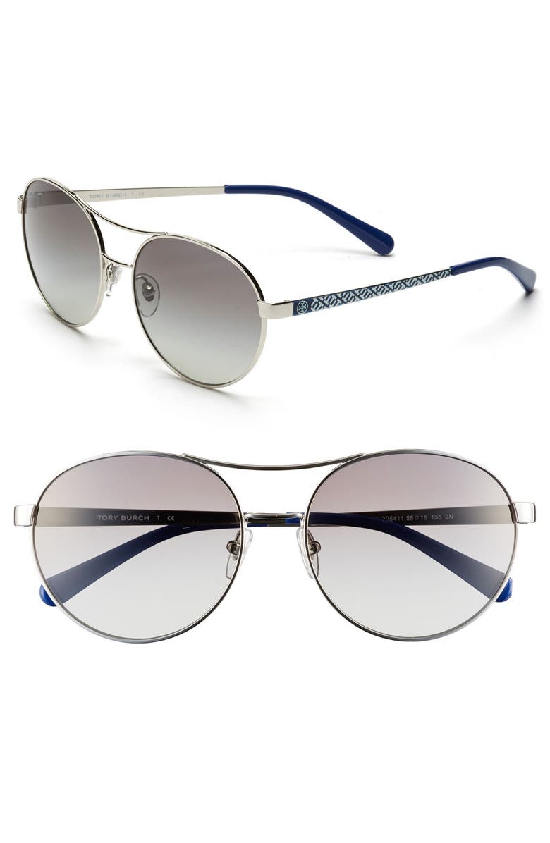 Tory Burch Round 56mm Sunglasses | Nordstrom