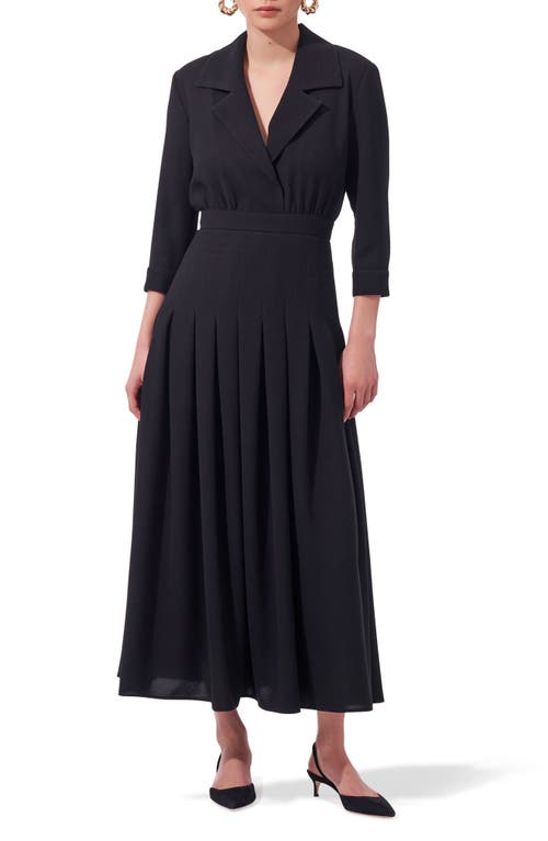 Carolina Herrera Fluid Pleated Dress Black at Nordstrom,